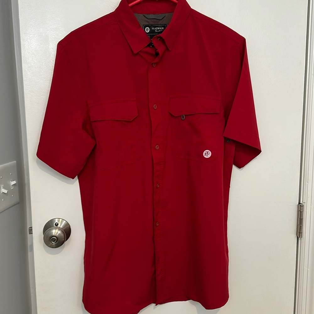Flatwoods Threads Men’s Performance Fishing Shirt SMALL 🎣